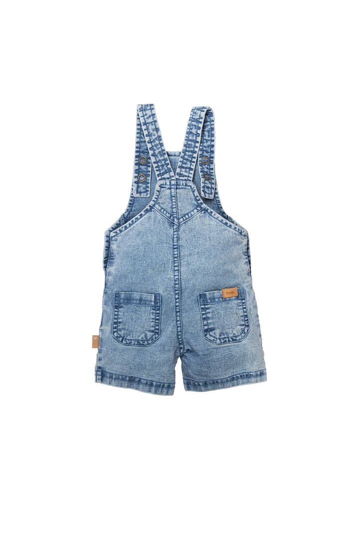 Salopette Short Jog Denim Stone Wash