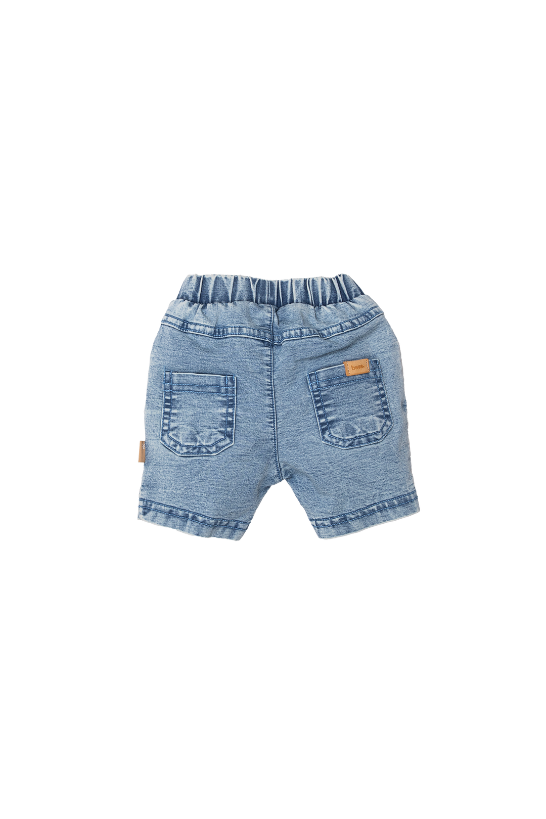 Short Jog Denim Stone Wash