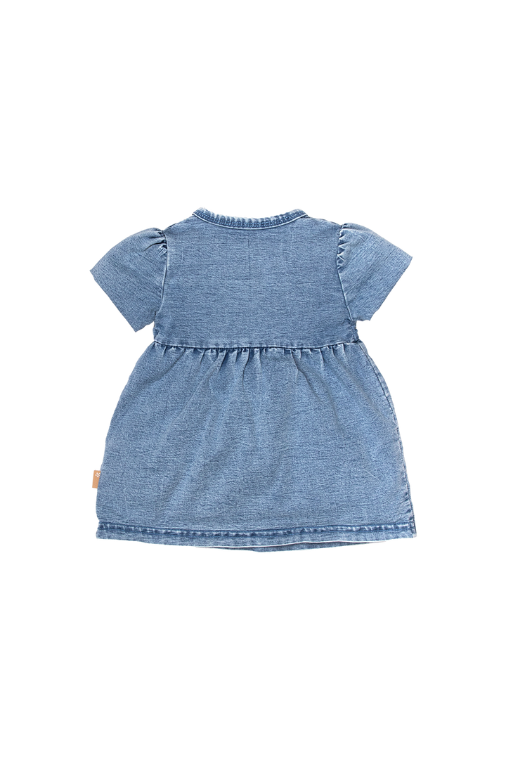 Jurk Jog Denim sh.sl. Stone Wash