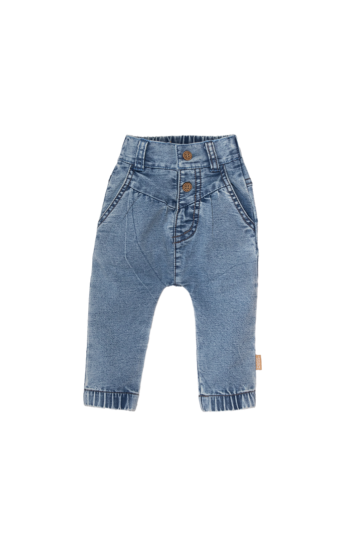 Broek Jog Denim Stone Wash