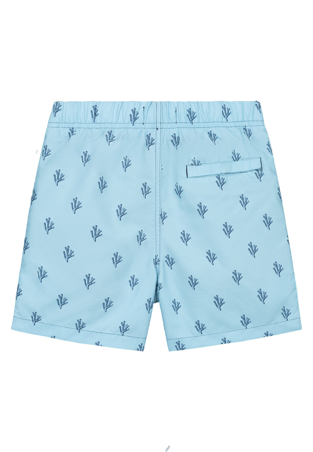 Zwemshort MILO 4 inch sketched coral blue sky sketched coral