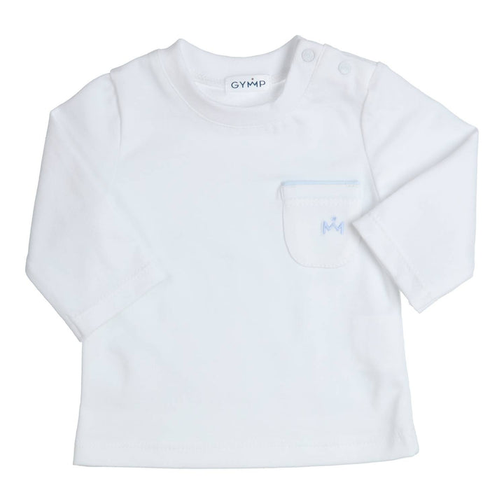 Longsleeve Aerodoux White - Light Blue
