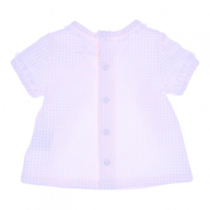 T - shirt Flo Light Pink - White