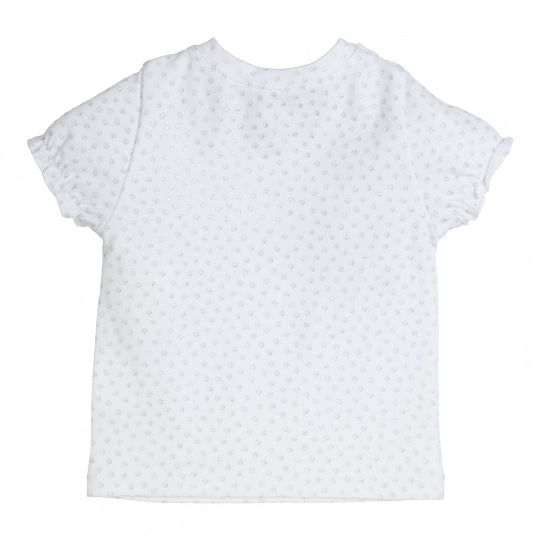 T - shirt Sofia White - Silver