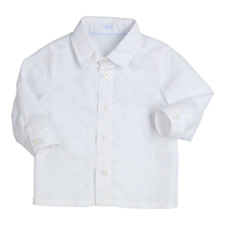 Blouse Marnix White - Light Blue