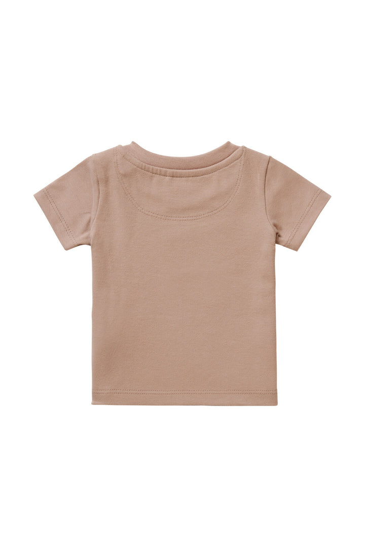 T - shirt Buna Warm Taupe Bruin