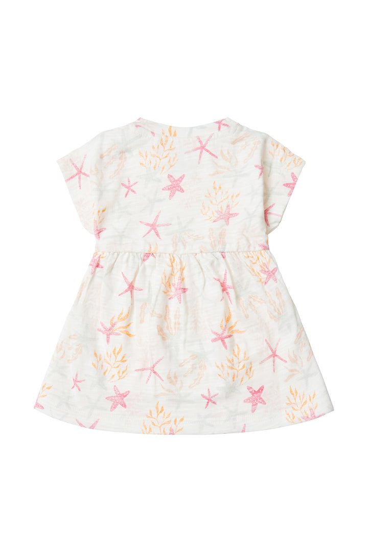 Jurk Comstock allover print Whisper White Wit