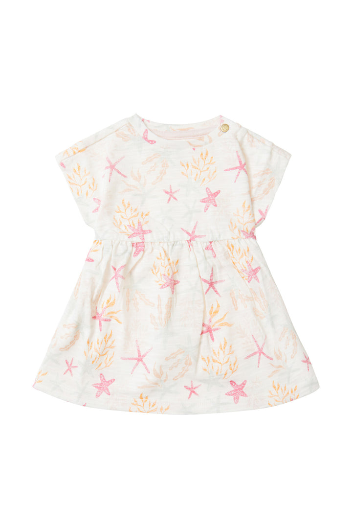 Jurk Comstock allover print Whisper White Wit