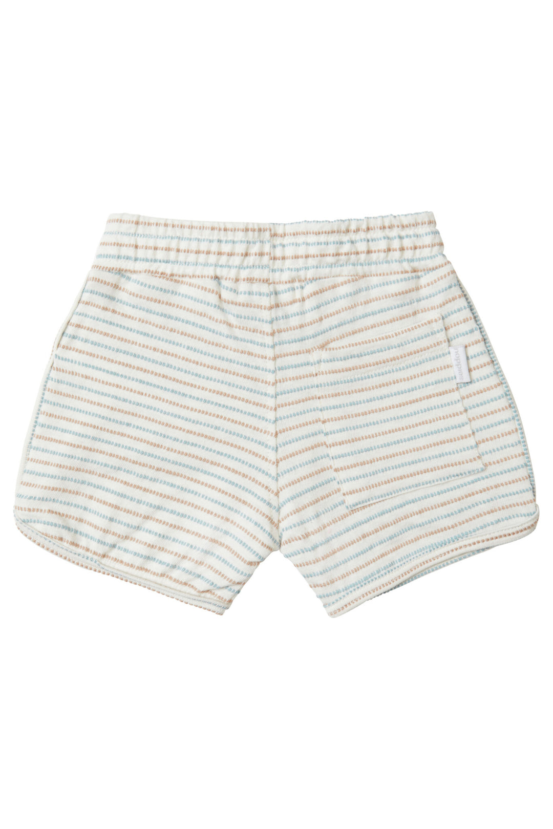 Korte broek Berne stripe Whisper White Wit