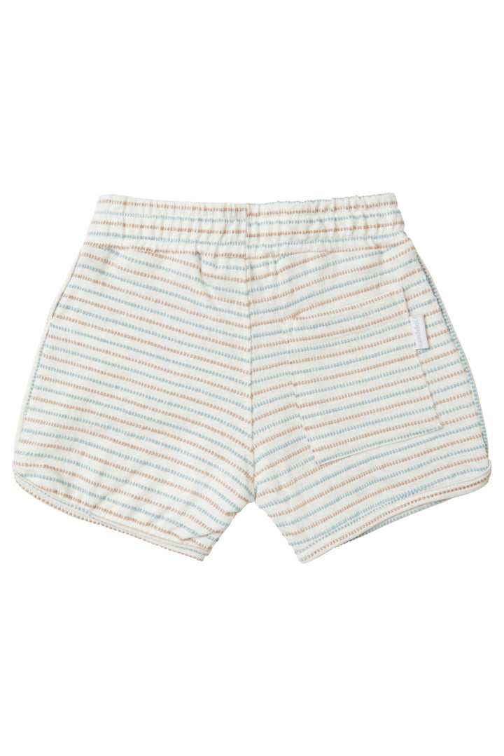 Korte broek Berne stripe Whisper White Wit