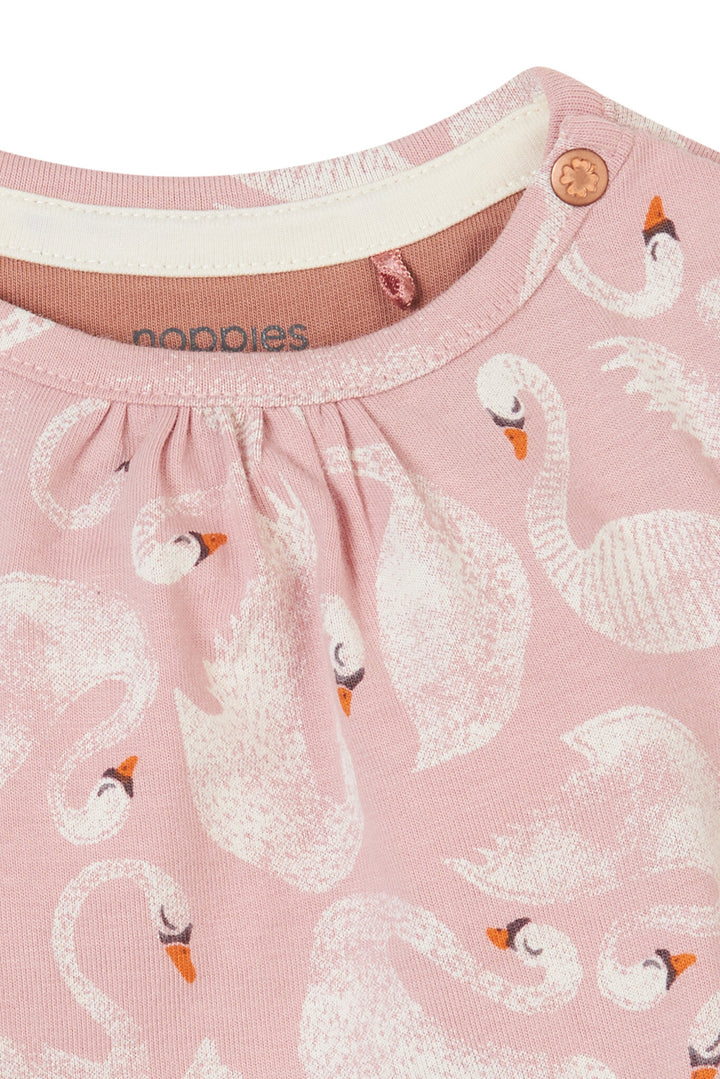 Jurk Frevent allover print Pale Mauve