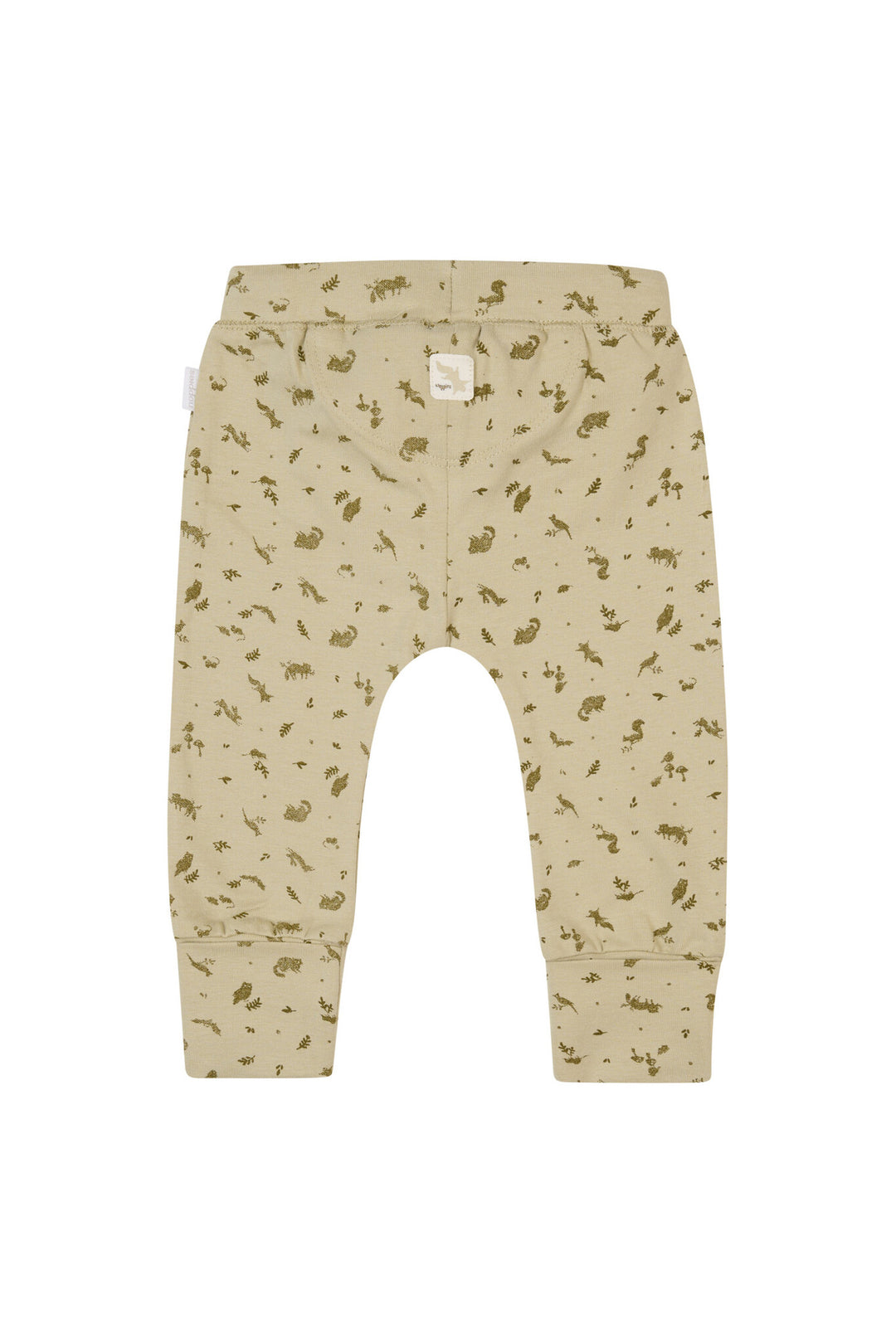 Broek Gray slim fit allover print Moss Gray