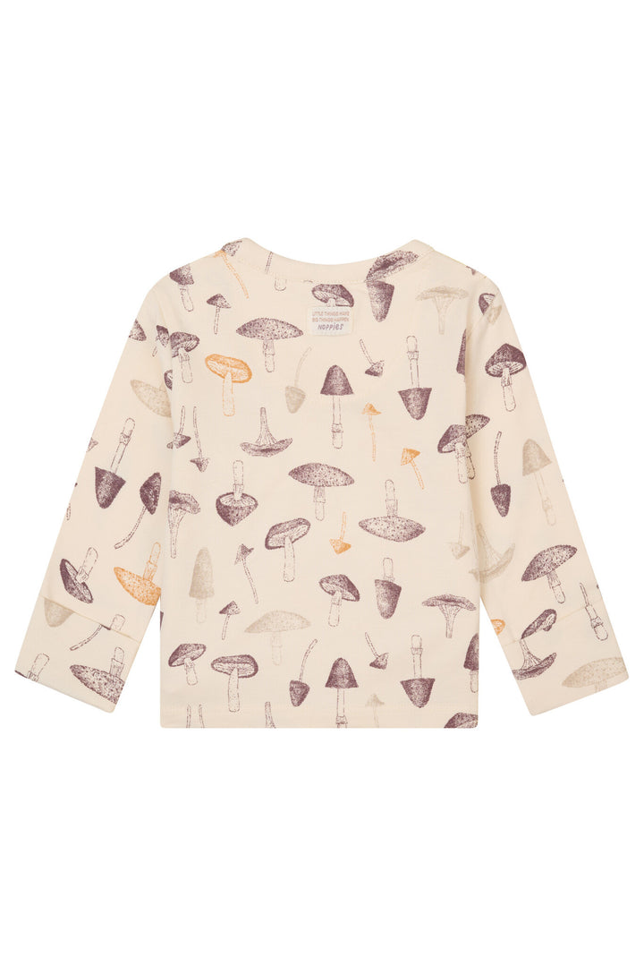 Langarmshirt Grabels Allover-Print Buttercream