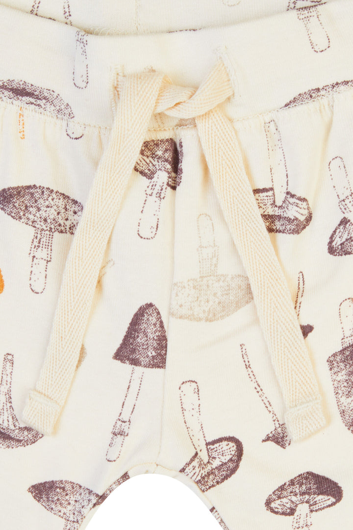 Broek Givry slim fit allover print Buttercream