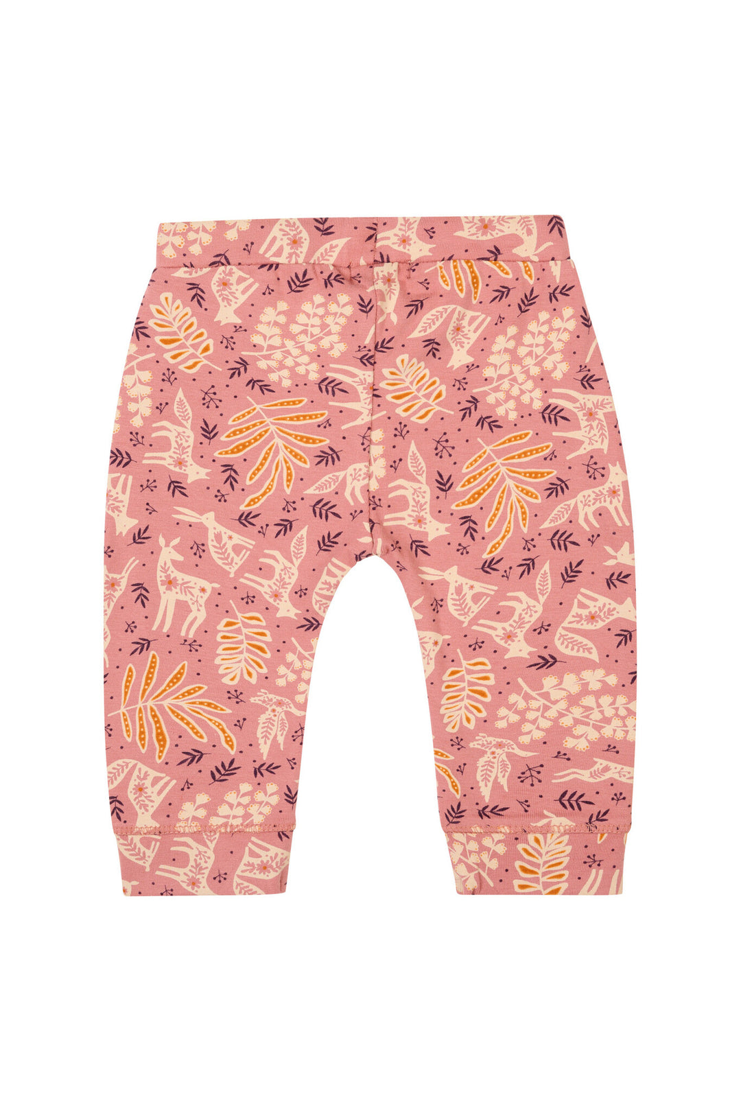 Broek Frias slim fit allover print Old Rose