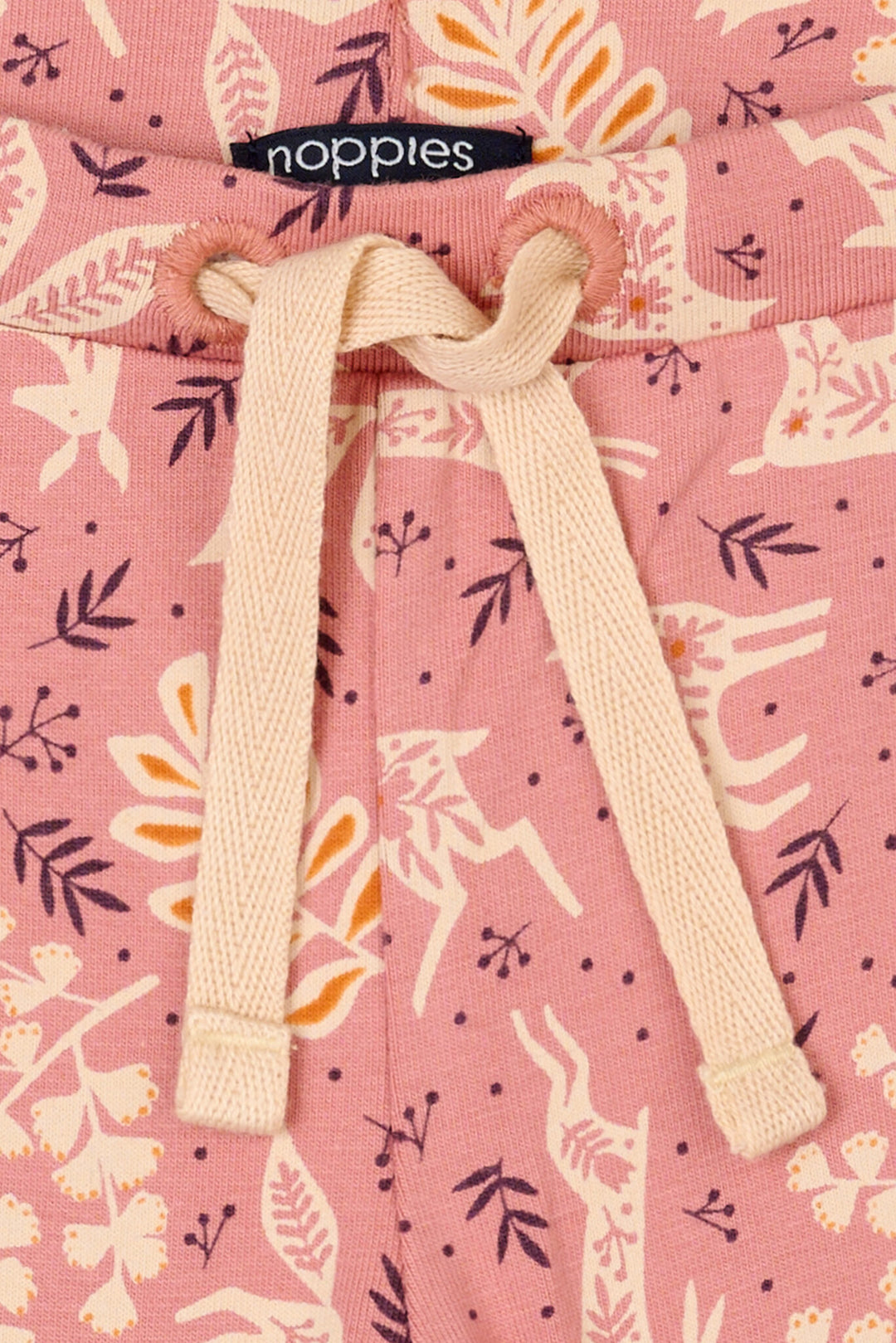 Broek Frias slim fit allover print Old Rose