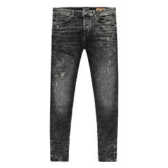 Spijkerbroek ARON Damaged Black Used skinny fit