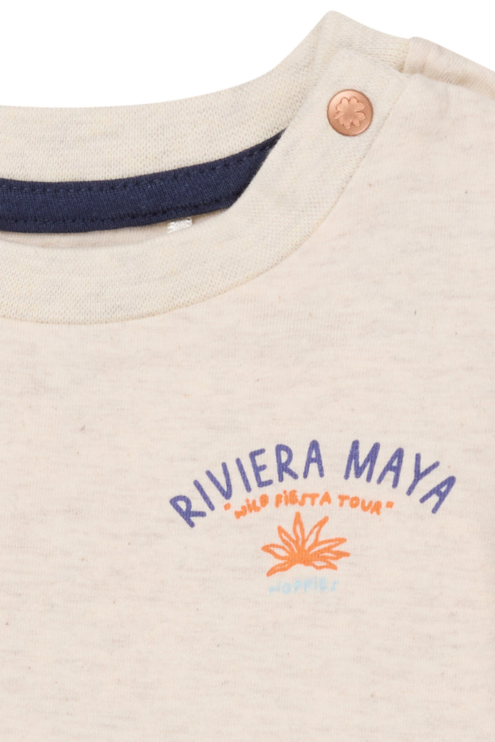 Longsleeve Olton Oatmeal Melange BEIGE