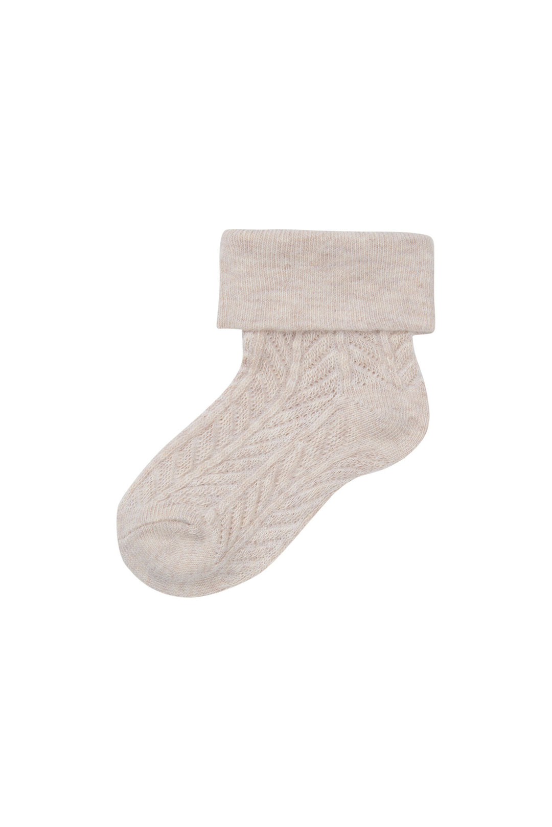 Söckchen Mullen Haferflocken Melange BEIGE