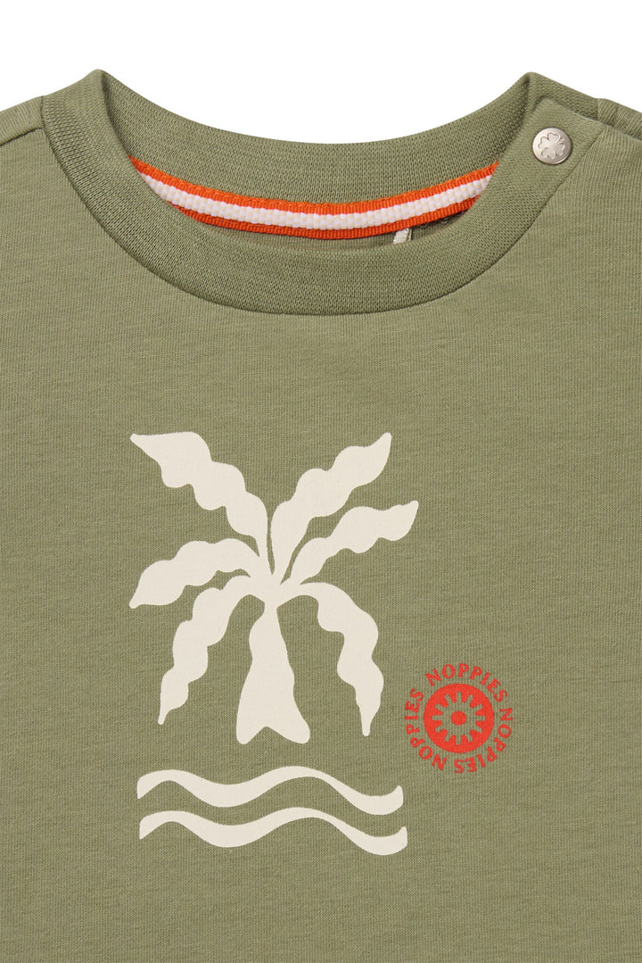 T - shirt Obu Oil Green GROEN