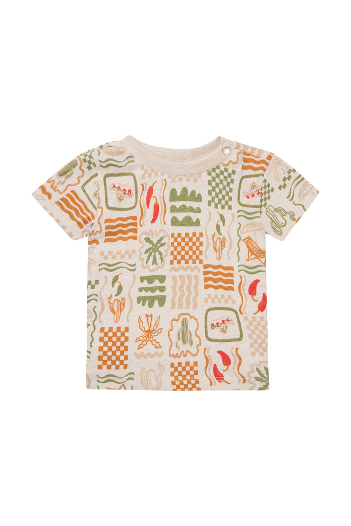 T - shirt Okazaki Tropical pattern MULTICOLOR