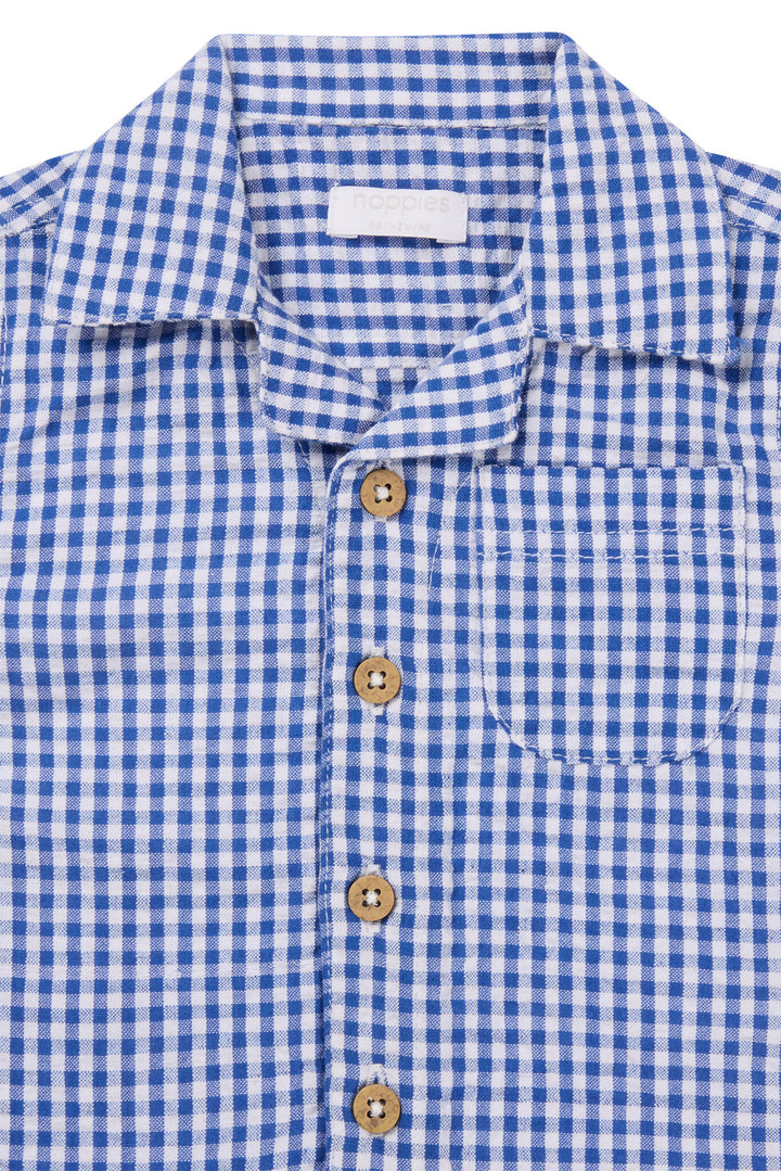 Blouse Osnabruck Check Pattern BLAUW