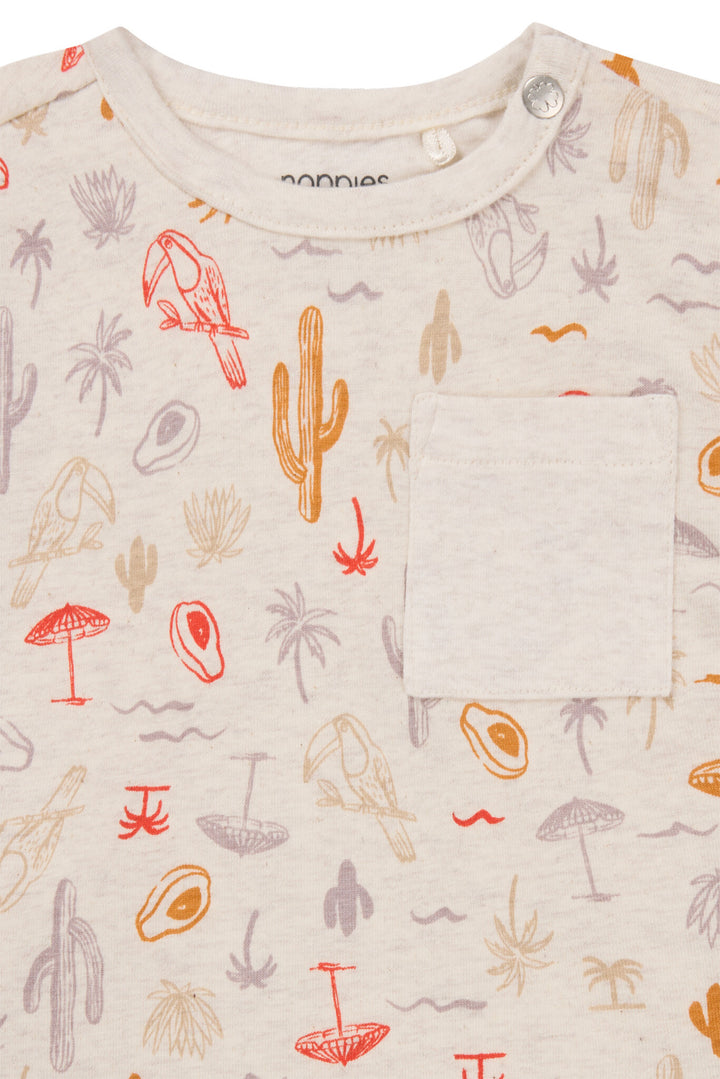 T - shirt Olle Tropical pattern MULTICOLOR