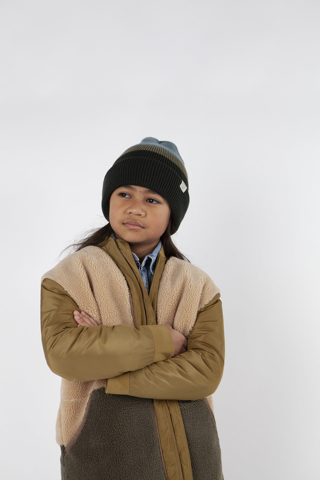 Muts Metrop beanie bottle green 53 - 55 (4 - 8jr)