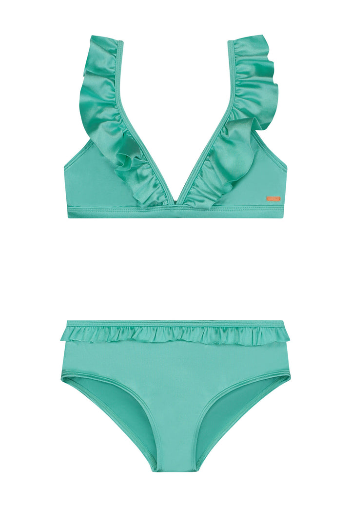 Bikini BELLA ultra shine shiny green turquoise