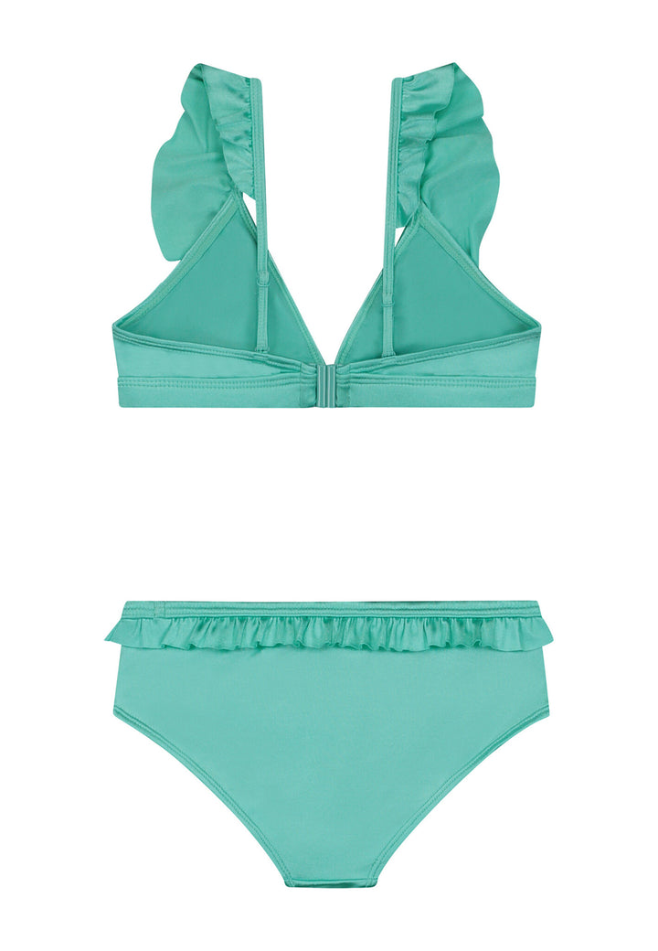 Bikini BELLA ultra shine shiny green turquoise