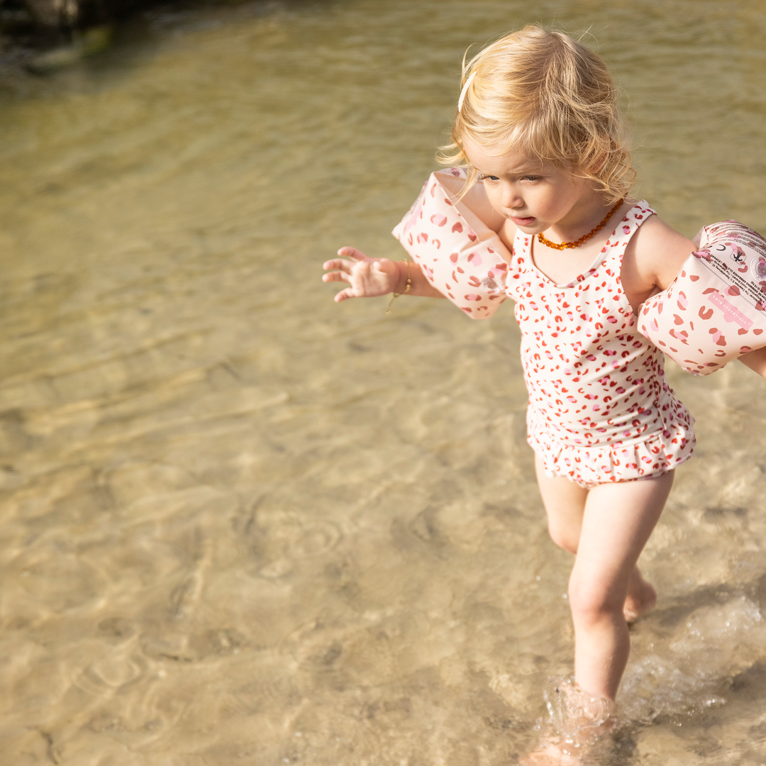 Zwembandjes 0 - 2 jaar Old Pink Panterprint 14 x 6 x 17 cm 0 - 2 Jaar 0 - 15 kg