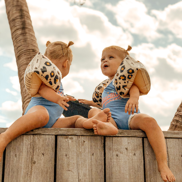 Zwembandjes 0 - 2 jaar Beige Panterprint 14 x 6 x 17 cm 0 - 2 Jaar 0 - 15 kg