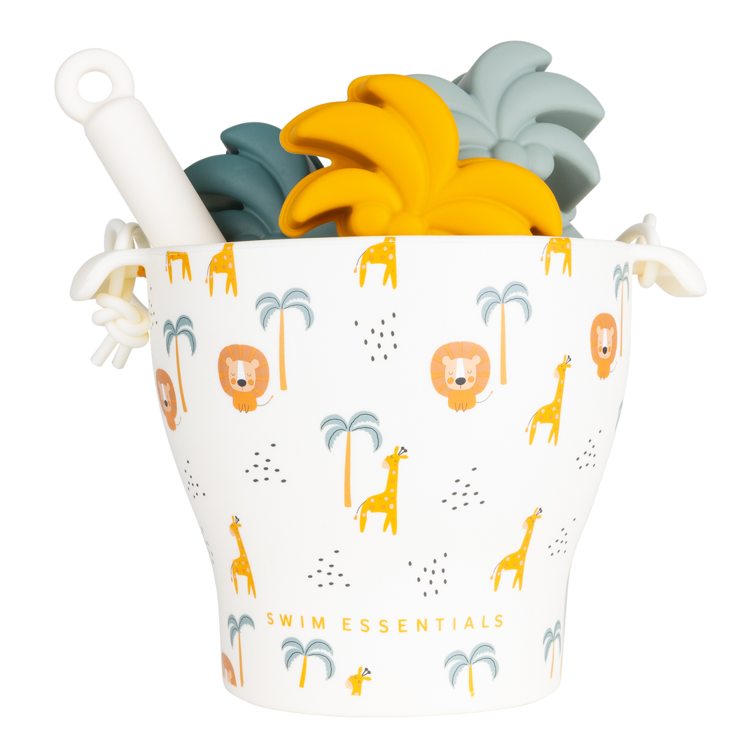 Strandspeelset Jungle Silicone 12x9 cm