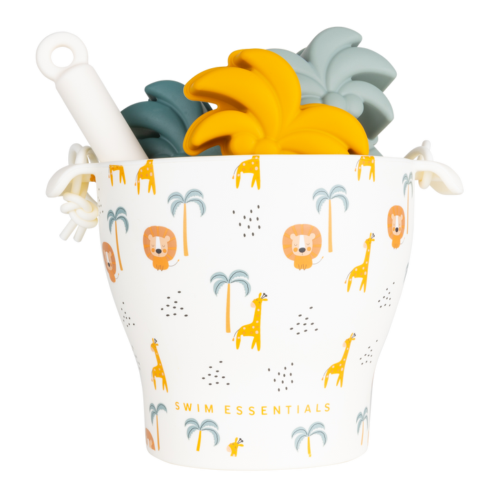 Strandspeelset Jungle Silicone 12x9 cm