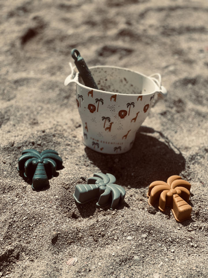 Strandspeelset Jungle Silicone 12x9 cm