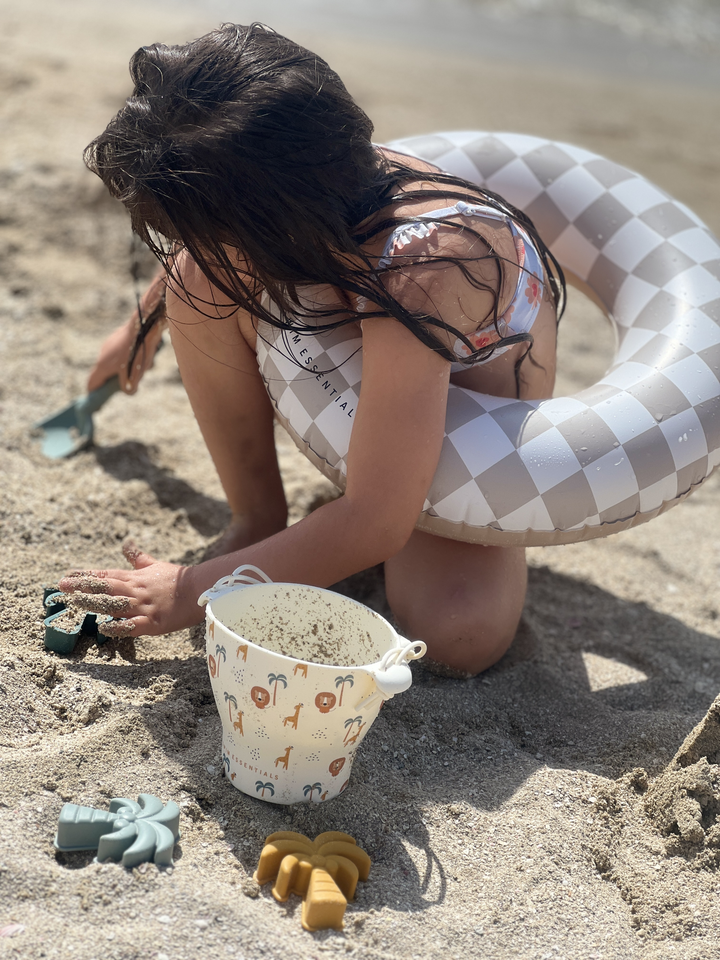 Strandspeelset Jungle Silicone 12x9 cm