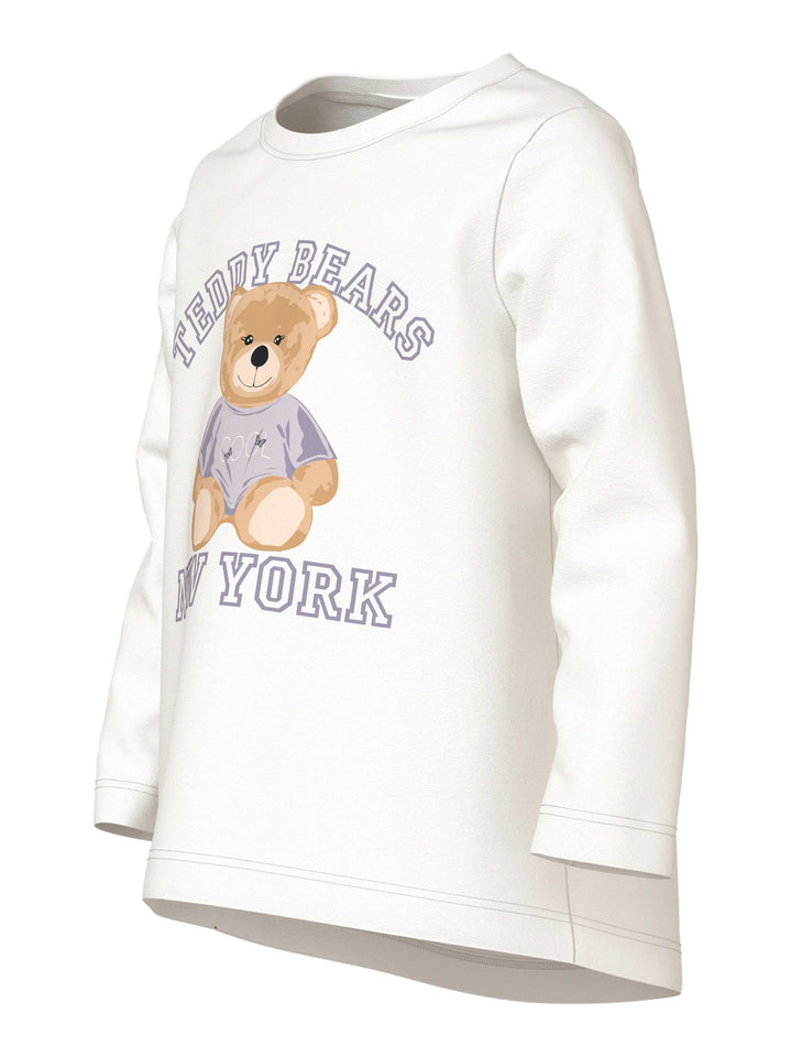 Violet T-shirt - wit - Cloud Dancer Teddy Bear