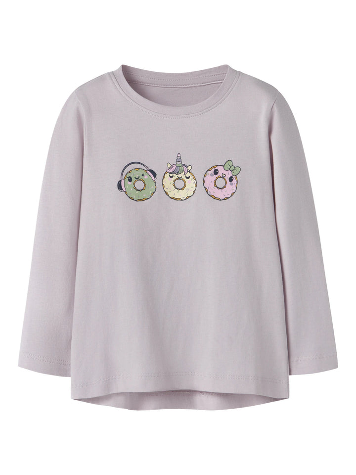 Violet T-shirt - paars - Lilac Marble Donuts