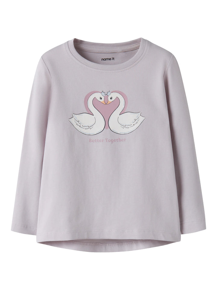 Vix T-shirt - lila - Lilac Marble Swan Heart