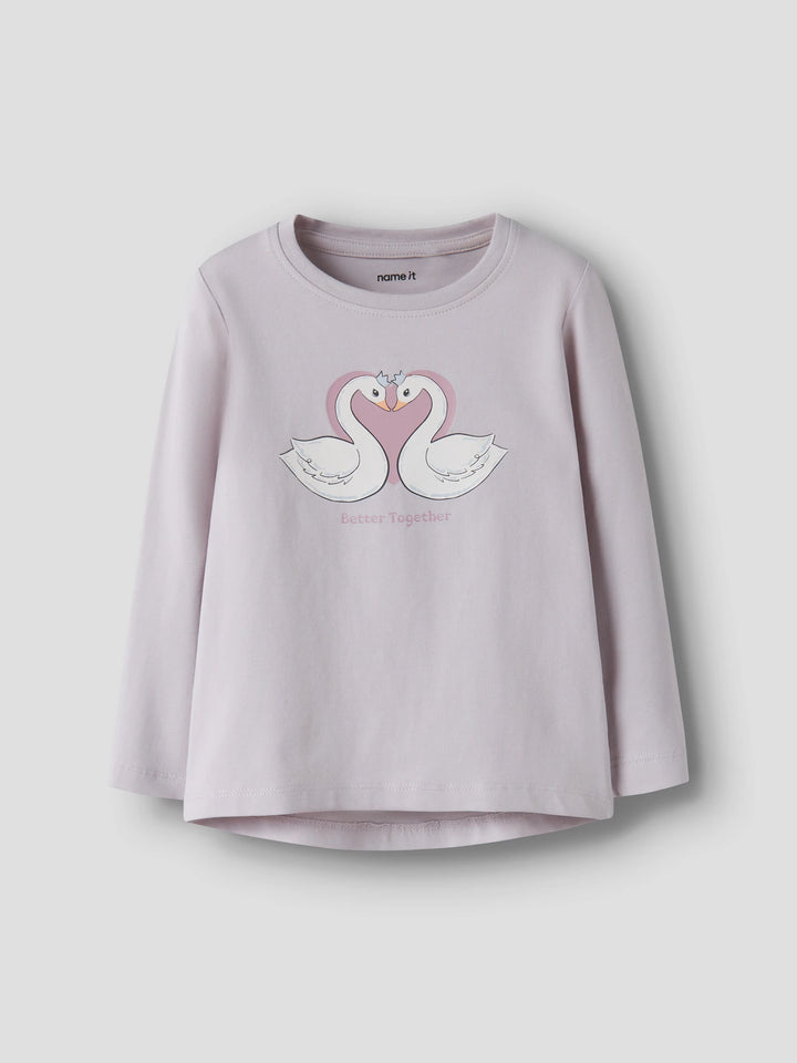 Vix T-shirt - lila - Lilac Marble Swan Heart