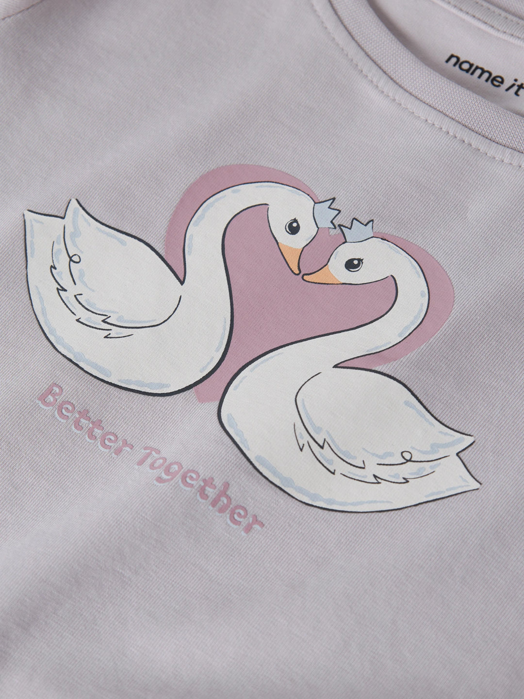 Vix T-shirt - lila - Lilac Marble Swan Heart