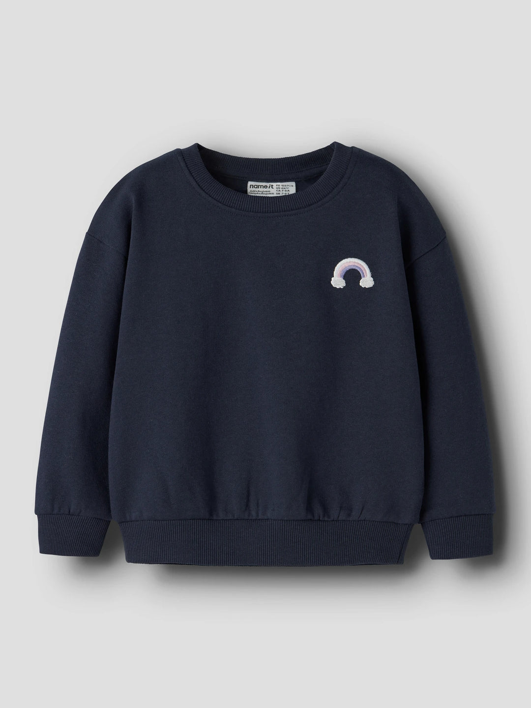 Vallene Trui - blauw - Navy Blazer Rainbow