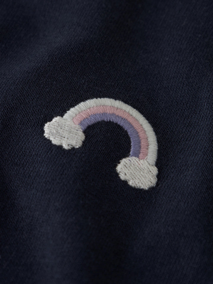 Vallene Trui - blauw - Navy Blazer Rainbow