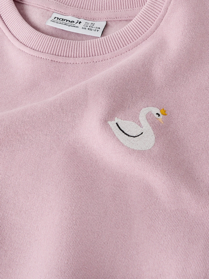 Vallene Trui - roze - Dawn Pink Swan