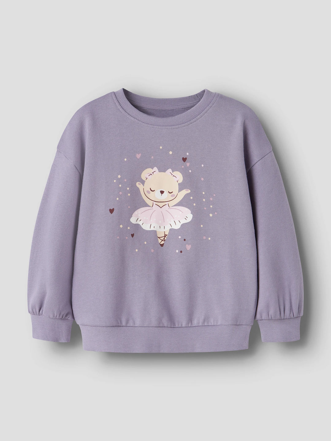 Valona Pullover - lila - Lavender Gray Ballerina Bear