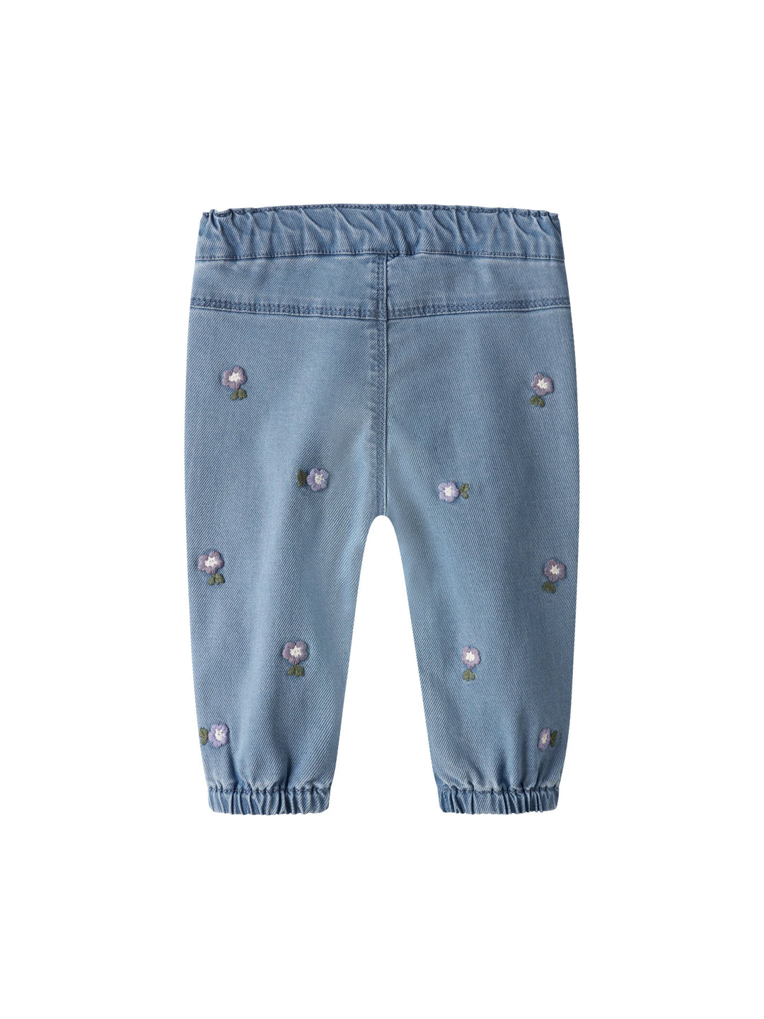 Rose Broek - blauw - Denim Blue FLOWER EMB