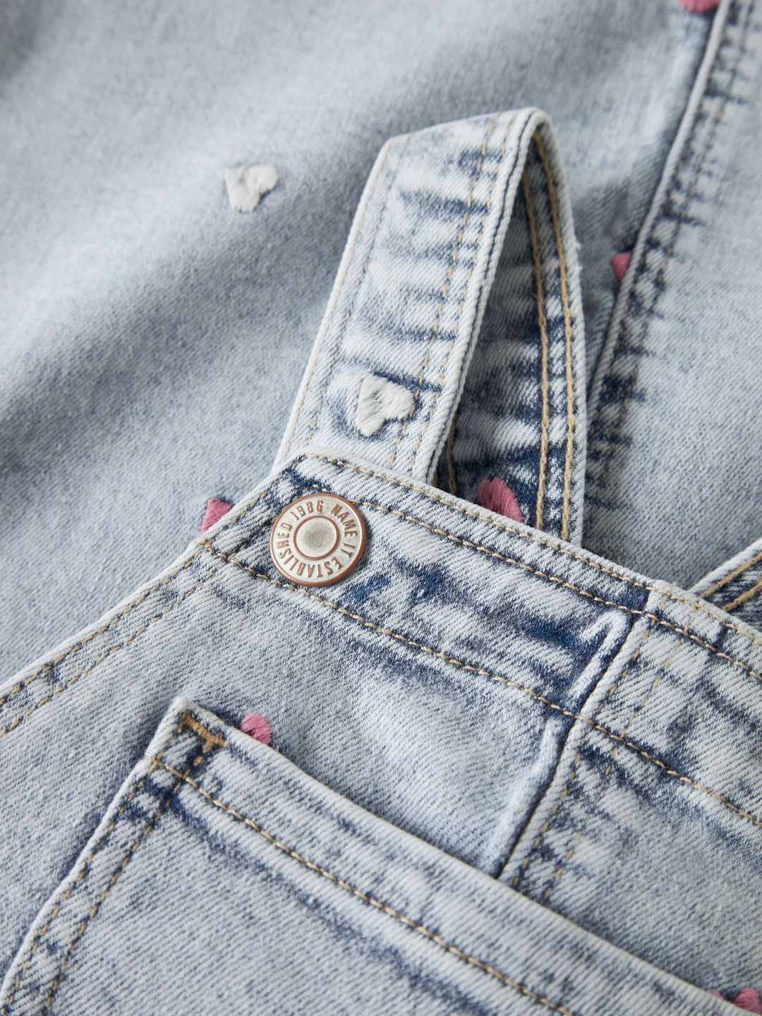 Elina Jurk - turquoise - Light Blue Bleached Denim