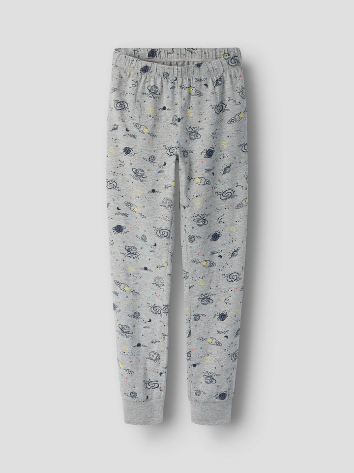 Nightset Pyjama - grijs - Grey Melange