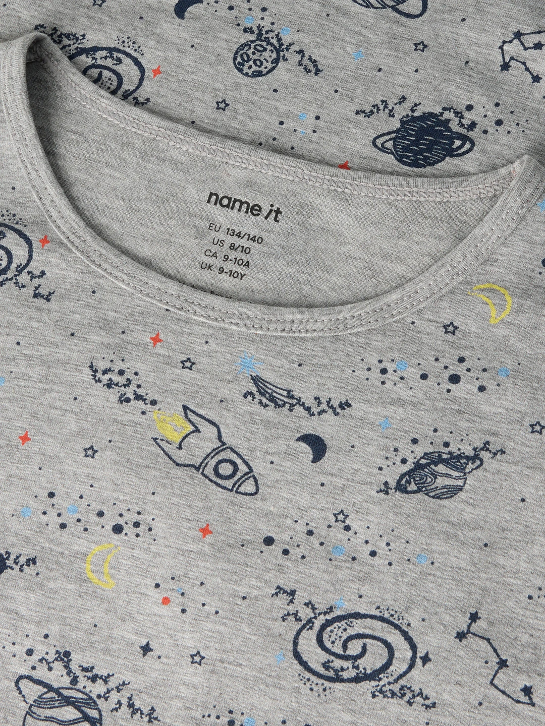 Nightset Pyjama - grijs - Grey Melange