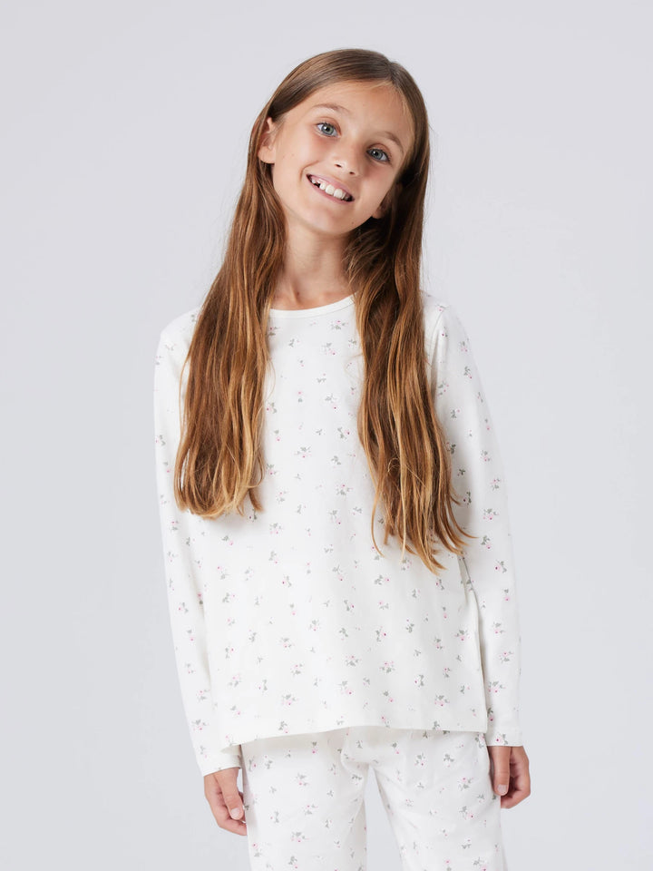 Nightset Pyjama - weiß - Jet Stream